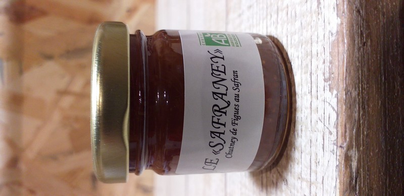 SAFRANEY : CHUTNEY DE FIGUES AU SAFRAN BIO 55G