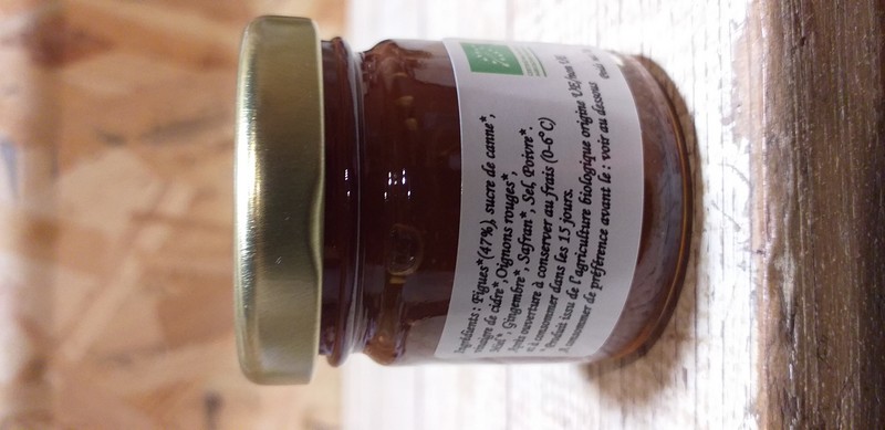 SAFRANEY : CHUTNEY DE FIGUES AU SAFRAN BIO 55G