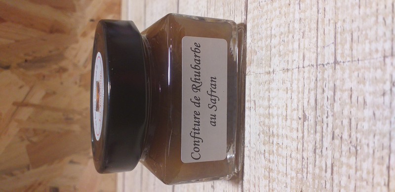 CONFITURE DE RHUBARBE AU SAFRAN BIO 190G